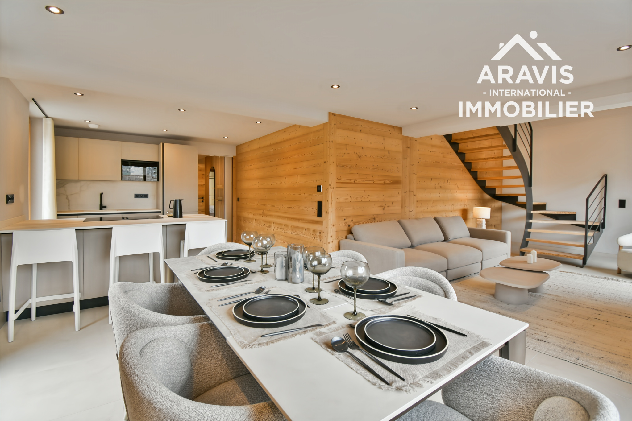 Appartement T4 de 109,5 m2 avec terrasse, balcons et vue mon